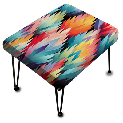 Brillant coloré ikat Harmony Ikat - repose-pieds rectangulaire Ikat