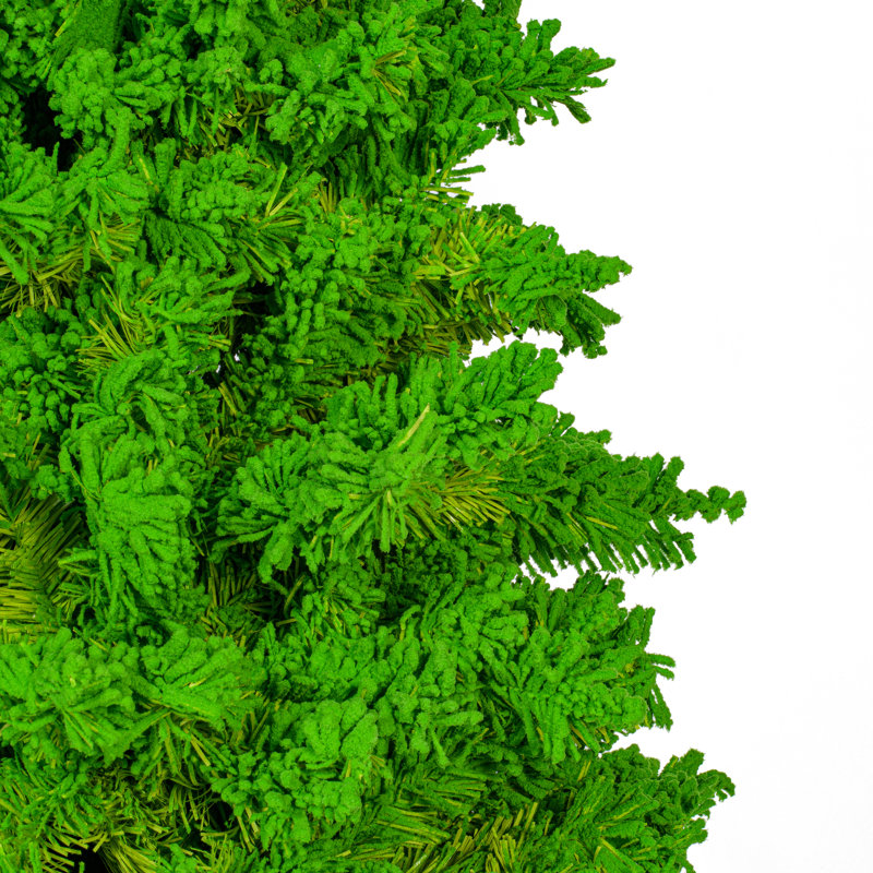 Flocked Lime Fir Artificial Fir Christmas Tree, 6.5' H x 37" W