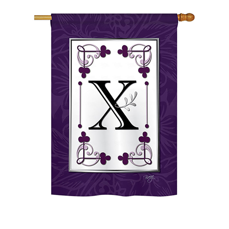 Drapeau de maison picard classique en polyester à 2 faces, H 40 po x l 28 po, X