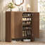 Armoire de rangement à chaussures à 5 niveaux avec portes et tablettes réglables
