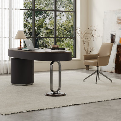 62.99"Luxurious and high-end custom-shaped office desk