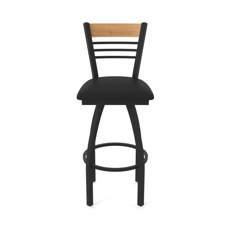 Tabouret tournant 880 Eleanor, Noir, Noir, Très grand (assise de 36 po de hauteur)