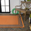 Tapis orange / gris foncé Hastin-628404230