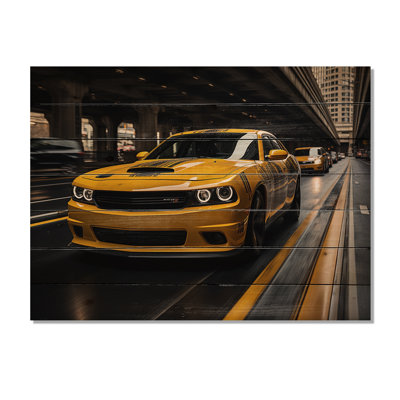 Janaira " Yellow Car On Highway Symphony "