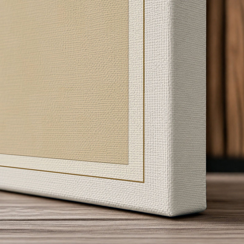 Study in Four Geometric - Wrapped Canvas, 24x16 - 61.0 x 40.6 cm, Cream Border