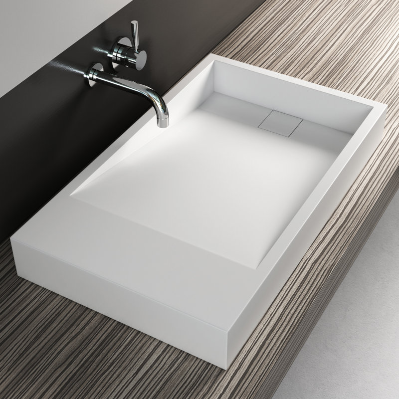 Lavabo de salle de bain à poser 30 pouces Cantte ST-30184 SolidTech