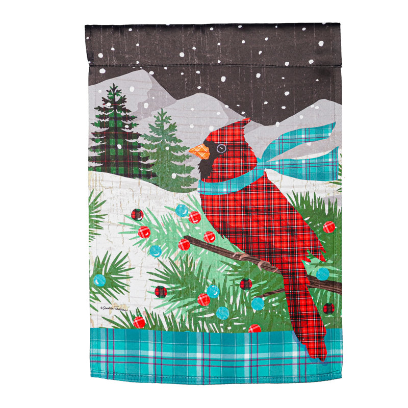 Drapeau de jardin en polyester 18 x 12,5 po Derlis