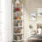 70.87" Tall 6-Tier  White Corner Bookshelf Storage Shelf For Living Room & Office-575978368