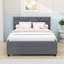 Lit plateforme double avec lit gigogne et tête de lit double-1820360226
