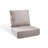 6" Outdoor Cushions For Patio Furniture, 22X24x6 Thick Seat Cushion Set, Fade Resistant Couch Chair Replacement Cushions High Density Deep Wicker Chair Cushion With Removable Cover-1071482745