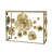 Khashif Mirrored Glass Top End Table