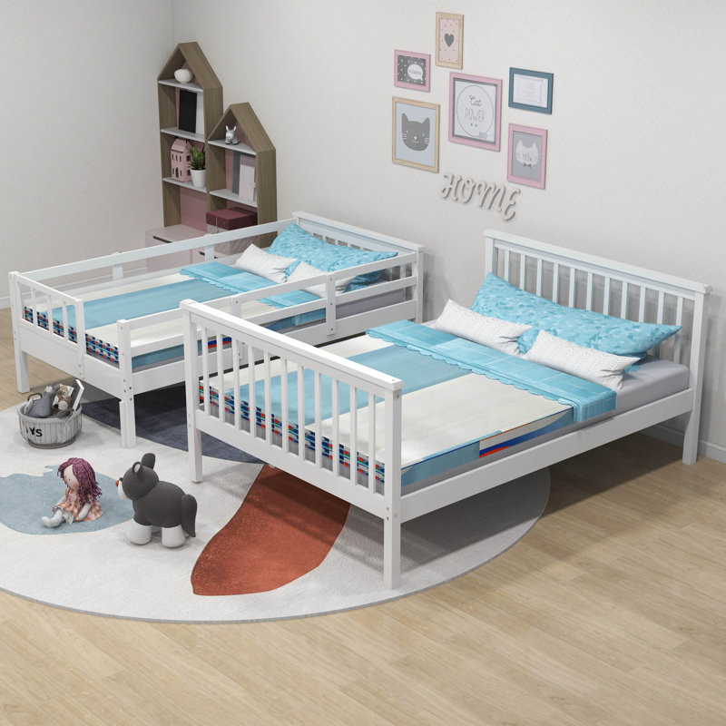 Dejahn Kids Twin Over Full Bunk Bed, White