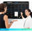 Black 24”x36” Magnetic Glass Whiteboard Calendar Planner