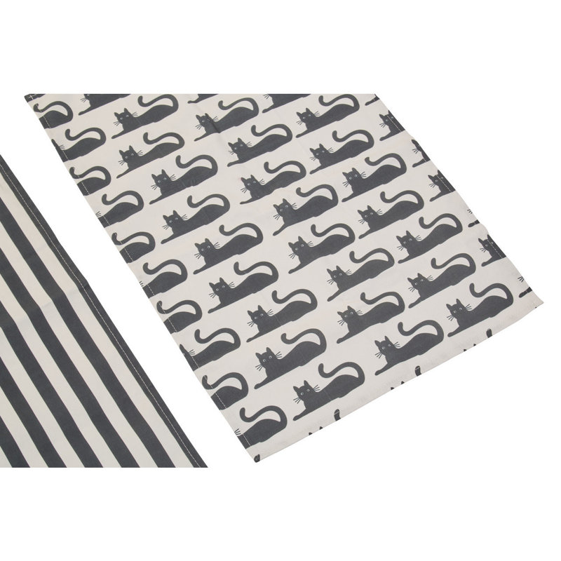 Cotton Stripe Waffle Tea Towel Kitchen Towel