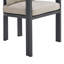 Chaise de salle à manger Sherrod - Gris foncé et beige oléfine (2 par boîte)
