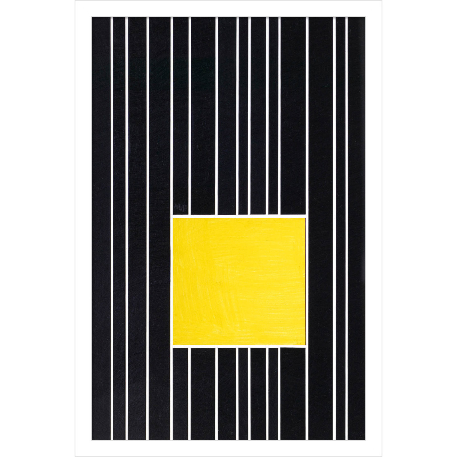 Yellow Box Self Storage Print by Alex Dunn, 21" H x 14" W, White