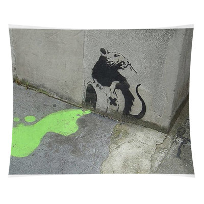 Tapisserie de rat toxique en polyester