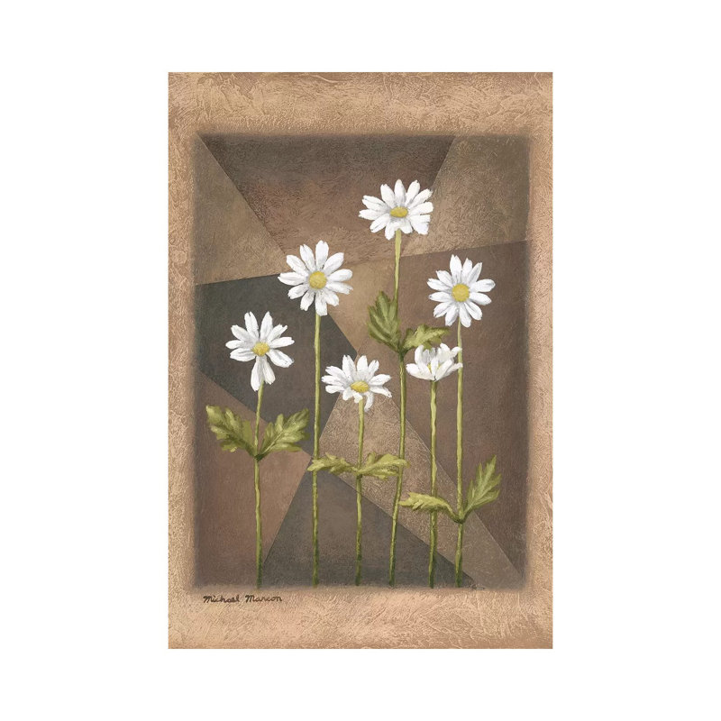 White Daisies by Michael Marcon - Wrapped Canvas Gallery-Wrapped Canvas Giclée, 30.48cm H x 20.32cm W