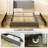 Bed Frame With Headboard, Upholstered Platform Bed Frame With Storage Drawers, Wood Slats, Noise-Free, And Easy Assembly, No Box Spring Needed, Light Gray-492920528