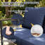 Fauteuil club d'extérieur en aluminium pour patio, chaise de salle à manger en osier de patio avec coussin et dossier en osier de polyéthylène résistant aux intempéries pour patio, terrasse, balcon et jardin-1766020278