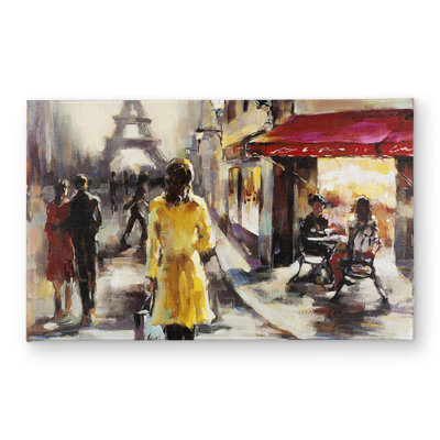 Yellow Coat Woman Door Mat - Stylish Home Decor Indoor Outdoor