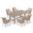 Rectangular Outdoor Dining Set With Cushions