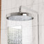 Système de douche à 3 fonctions avec pomme de douche à effet de pluie de 10,8 po et douchette, fixation murale en laiton avec support réglable-132904210