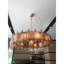 Lustre en forme de couronne à lumière satinée-91323986-91323991-130856336