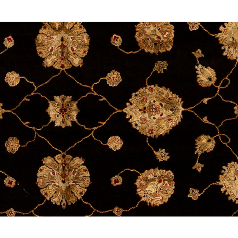Handmade Silk and Wool Area Rug