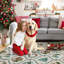 Christmas Festive Faux Wool Area Rug-135241440-135241445