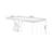 Black Rectangular Solid Wood + Acrylic Desk-109323299