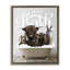 «Farm Animals In Bath», art mural sur toile flottante par lettré et doublé-1567443648-1567443653