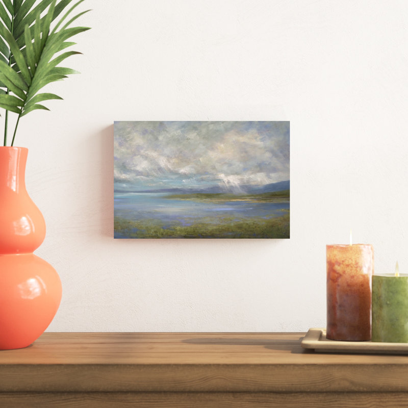« south bay lights », peinture sur toile, H 8 po x l 12 po