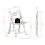 Ensemble de chaises pliantes à lattes en bois massif 4 pièces Robin, finition noyer, H 32,28 po x P 20,1 po x l 17,64 po-1980580872