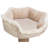 TRIXIE Boho 32" Cat Tree with Jute Scratching Post, Plush Platform with Removable Cat Bed, Thick Heavy Base Plate