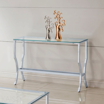 Console chromée pour le salon - Chrome