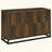 Dark Pine 4-Door Engineered Wood Accent Cabinet