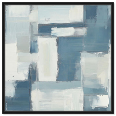 Art abstrait bleu déconstruit par III 