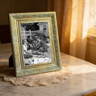 8" x 10" Antique Gold 1PC Home Decor Picture Frame for Travel Memory Display