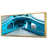 Toile avec cadre flottant or