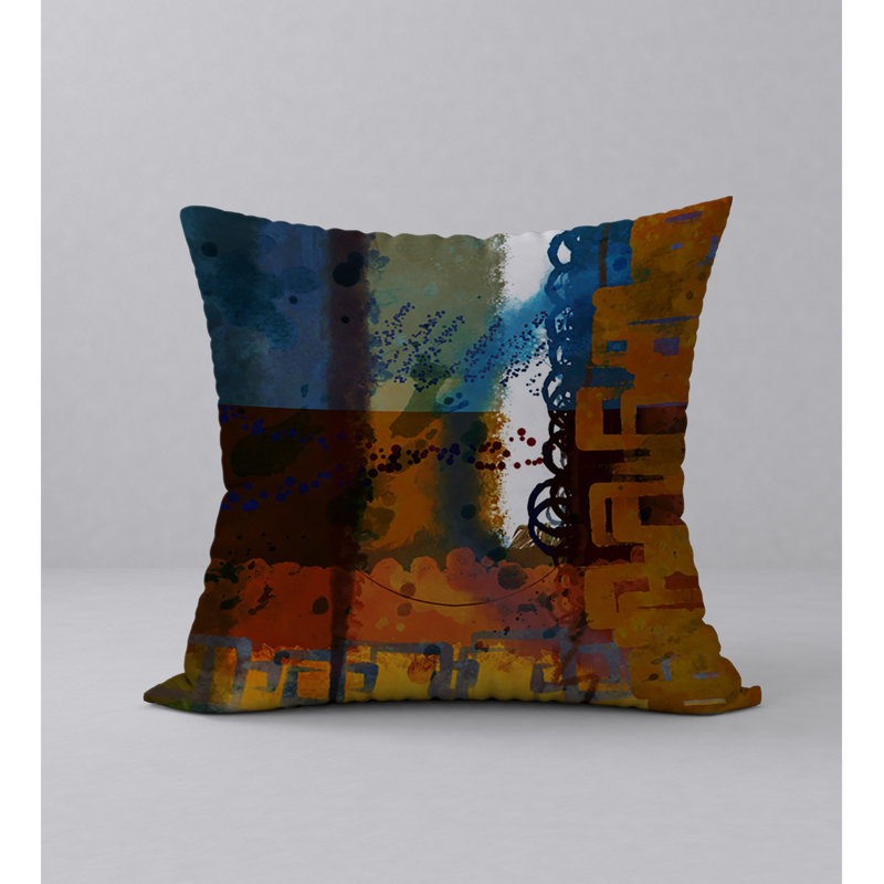 Housse de coussin carrée Ecstatic Fizz/insert, 18 po x 18 po