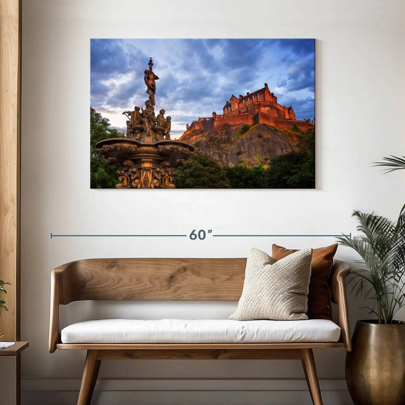 Château de Hannes Édimbourg, H 30 po x l 45 po