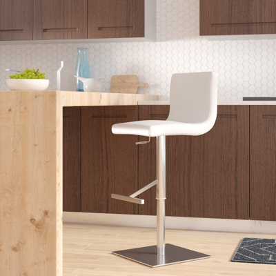 Folkston Barrentine Adjustable Height Bar Stool by Wade Logan