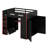 Full Size Wood Loft Bed With Desk,Wardrobe,Ample Storage Space,And RGB LED Light-116235820