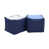 Bleu marine / similicuir bleu poudre