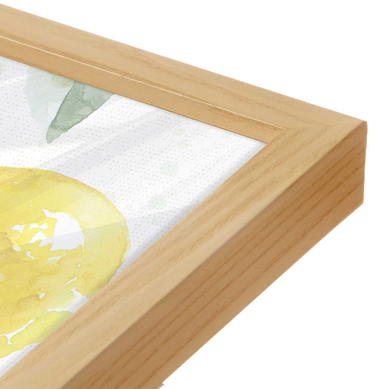 Ensemble de 2 impressions Lemon Grove Glow, Impression encadrée, Érable, 36 po x 36 po
