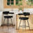 26"H Teddy Fleece Swivel Bar Stools Set Of 2-1705196980