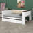 Versatile Wood Frame Daybed With Comfortable Upholstered Headboard, Side Shelves, USB Port & Under-Bed Trundle For Extra Sleep Space