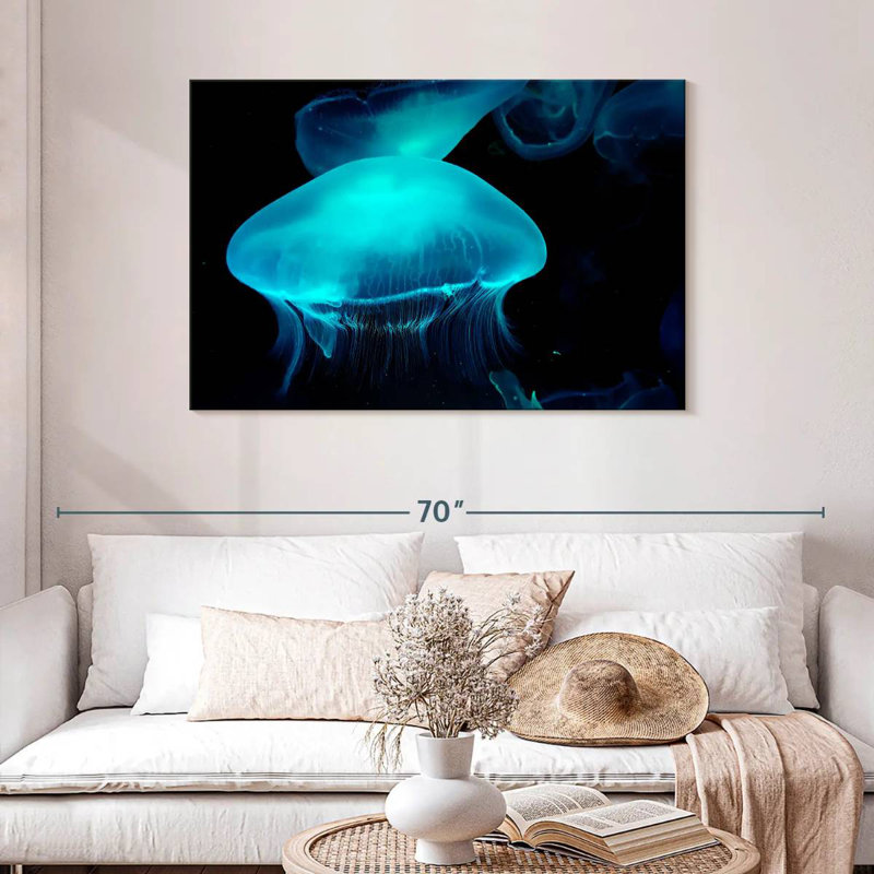 Moon Jellyfish, 8" H x 12" W