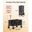 Portable Folding Trolley Cart With Large Capacity, Lockable Wheels And Compact Design For Beach, Garden, And Travel